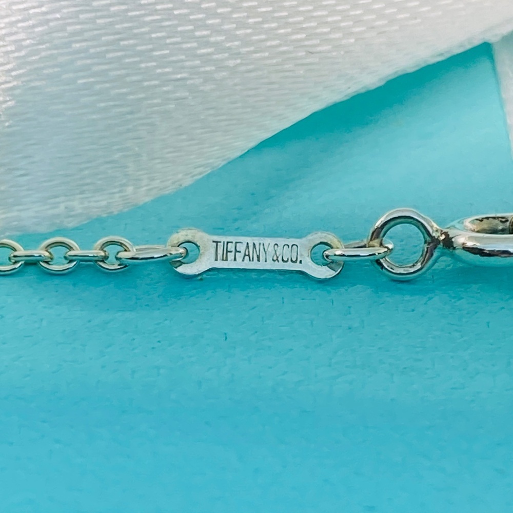 Tiffany & Co. Elsa Peretti Open Heart Necklace 22mm  7 grams  16” - Picture 6 of 7